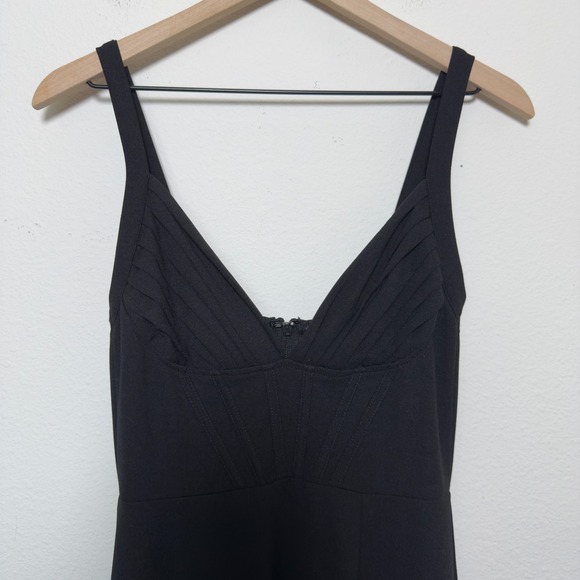 Windsor Women Corset Maxi Formal Dress‎ Small Black Babydoll High Slit Cocktail - Picture 3 of 11